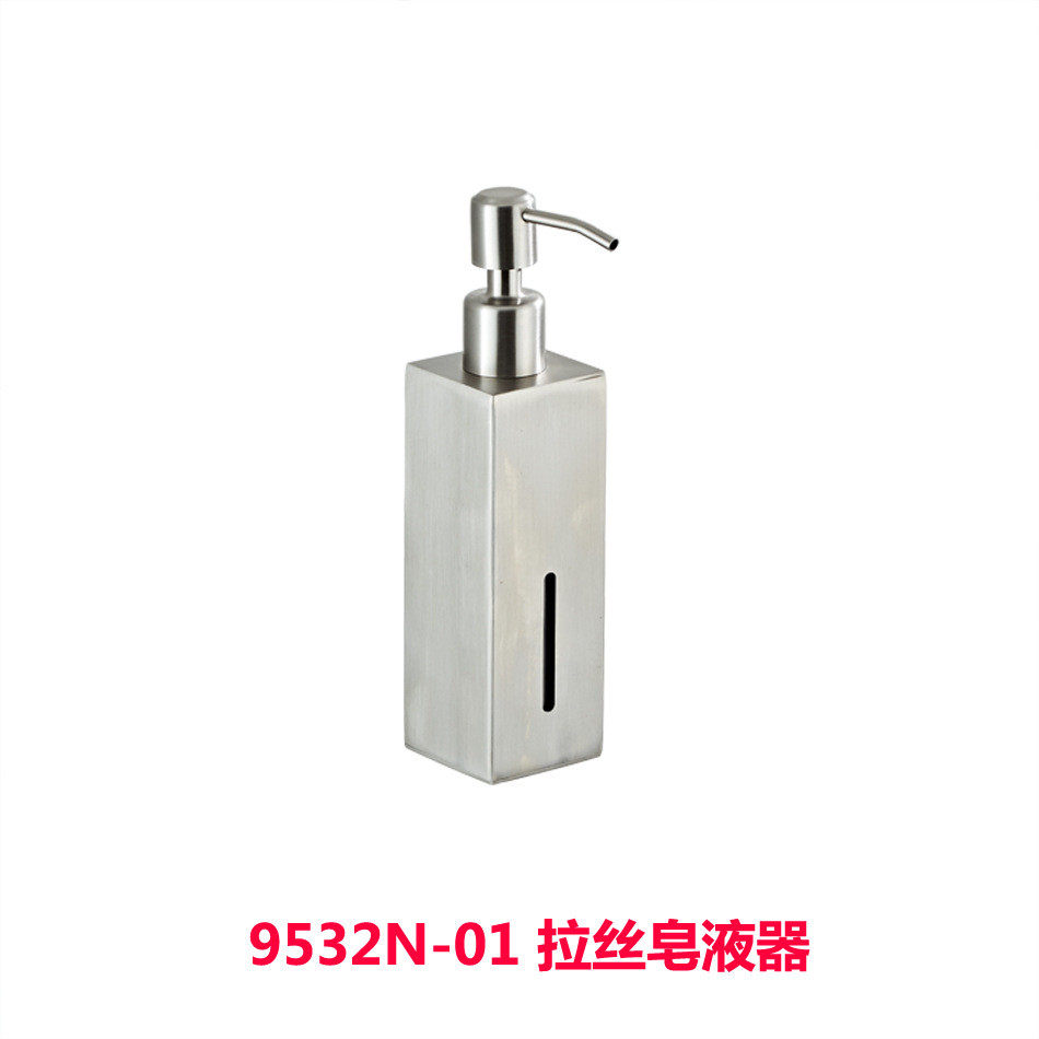 厂家直销304手动皂液器酒店不锈钢按压皂液瓶拉丝壁挂皂液器,家装主材,水槽皂液器,淘宝优惠券,粉丝福利购,淘宝优惠卷