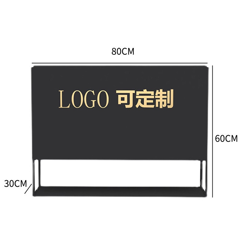 九梦户外镀锌板花箱咖啡店餐厅花架落地庭院商业街阳台围栏花槽架