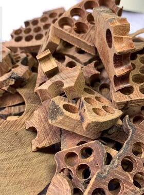 印度碎料索尔老山檀香黑肉沉水原木迈养珠粉边角料熏香料香囊