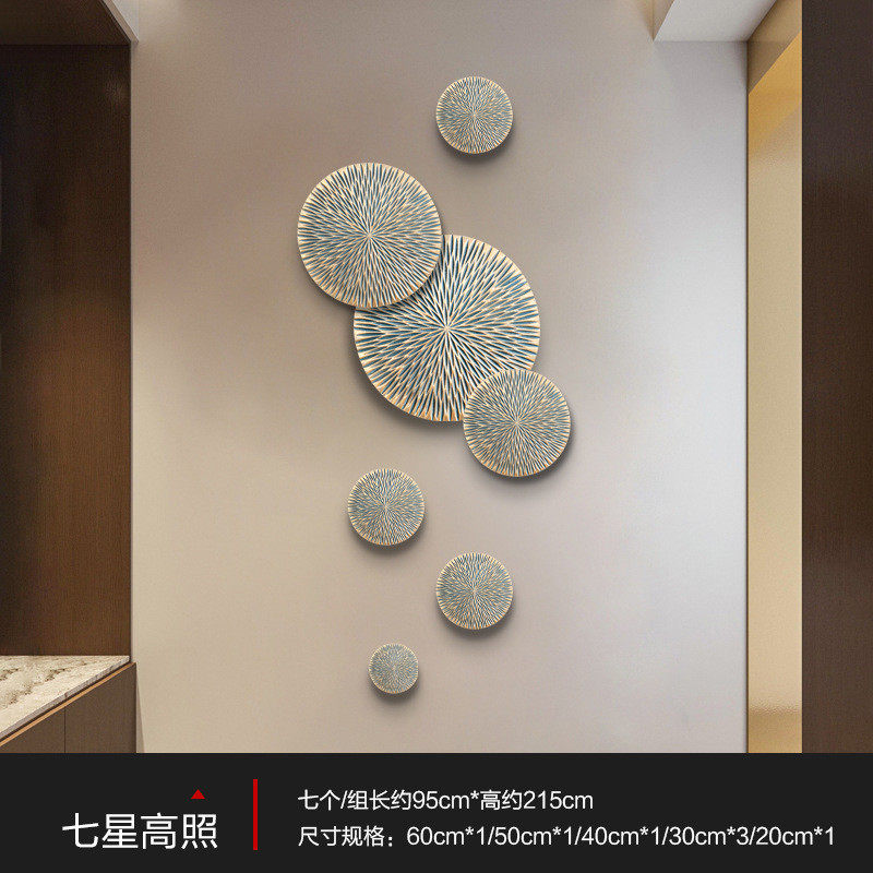 eao4新中式走廊玄关墙面装饰挂件入户过道立体墙饰墙上装饰品挂饰