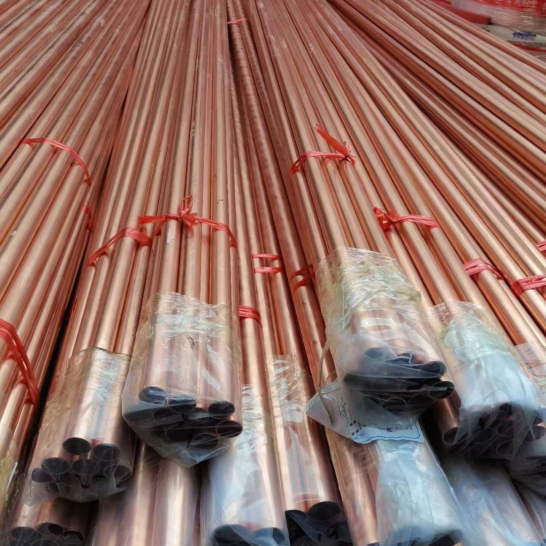 t2紫铜管空调多联机铜管r410a空调制冷专用铜管包塑紫铜盘管