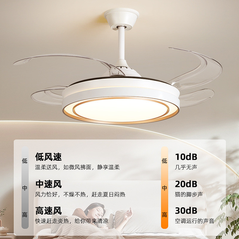 名宝灯饰风扇灯主客厅餐厅卧室灯吊扇灯家用吊灯现代简约电扇灯具