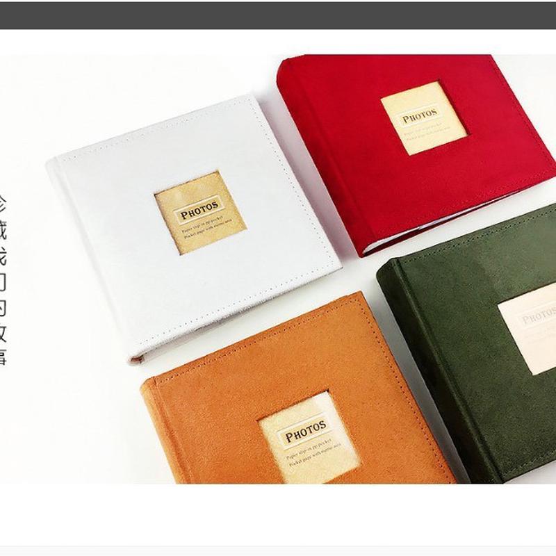 广美厂家纸绒面纪念相册4r2袋200张纸芯页带记事创意6寸新款相册