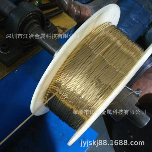 冷镦铜线h62/h65黄细线y全硬轴装铜线专业铜线调直压扁加工