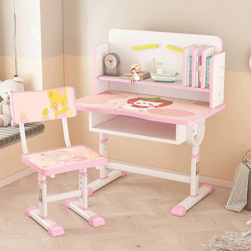 升降儿童学习桌椅女孩写字家用简易书桌套装课桌男小学生塑料桌子