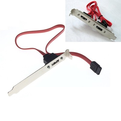 eSATA挡板线PCI SATA转ESATA转接线主机电脑主板机箱E-SATA扩展卡
