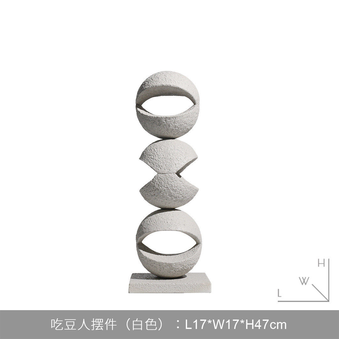 简约现代饰品落地玄关柜样板间别墅酒店民宿摆件软装客厅电视柜