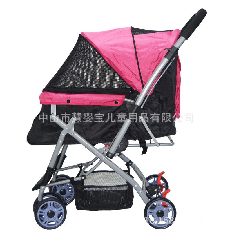 宠物推车狗狗换向轻便可折叠宠物车泰迪猫咪中型犬手推车四轮车