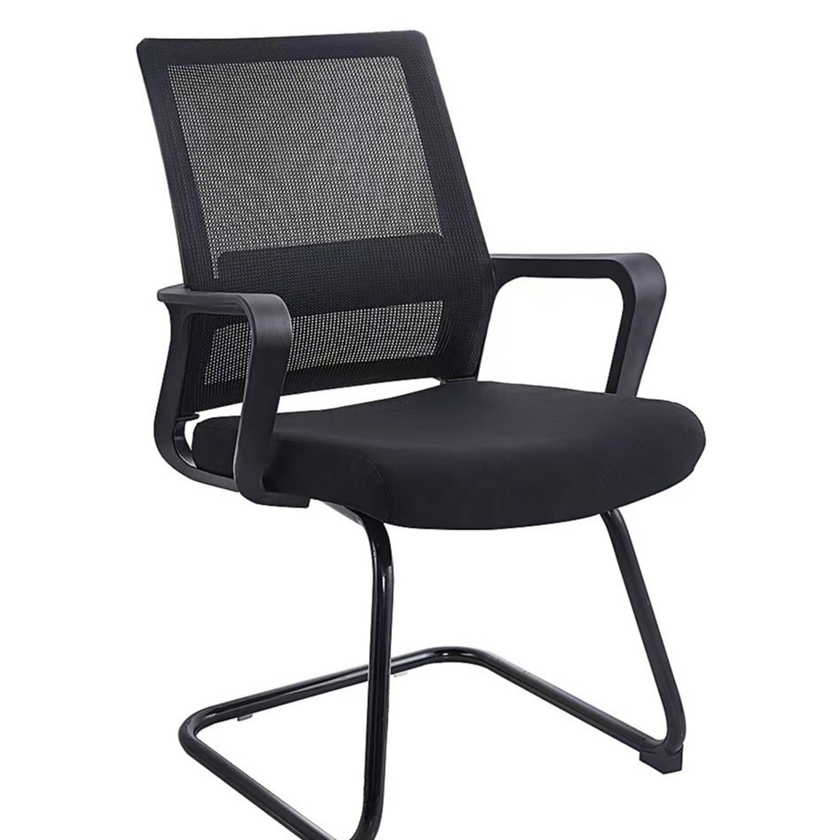 厂家会议室批发家用书房电脑椅网格弓形椅写字楼现货靠背办公椅