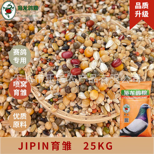 枭龙鸽粮jipin育雏50窝喷斤小颗粒营养饲料赛鸽信鸽鸽子食