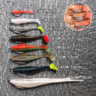 9003加强曲柄钩宽幅组铅钩软虫钩德州钓加鲈鱼防挂底路亚钩批发