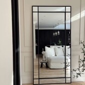 复古法式 衣帽间全身落地镜子异形镜卧室浪漫穿衣镜服装 店试衣镜方