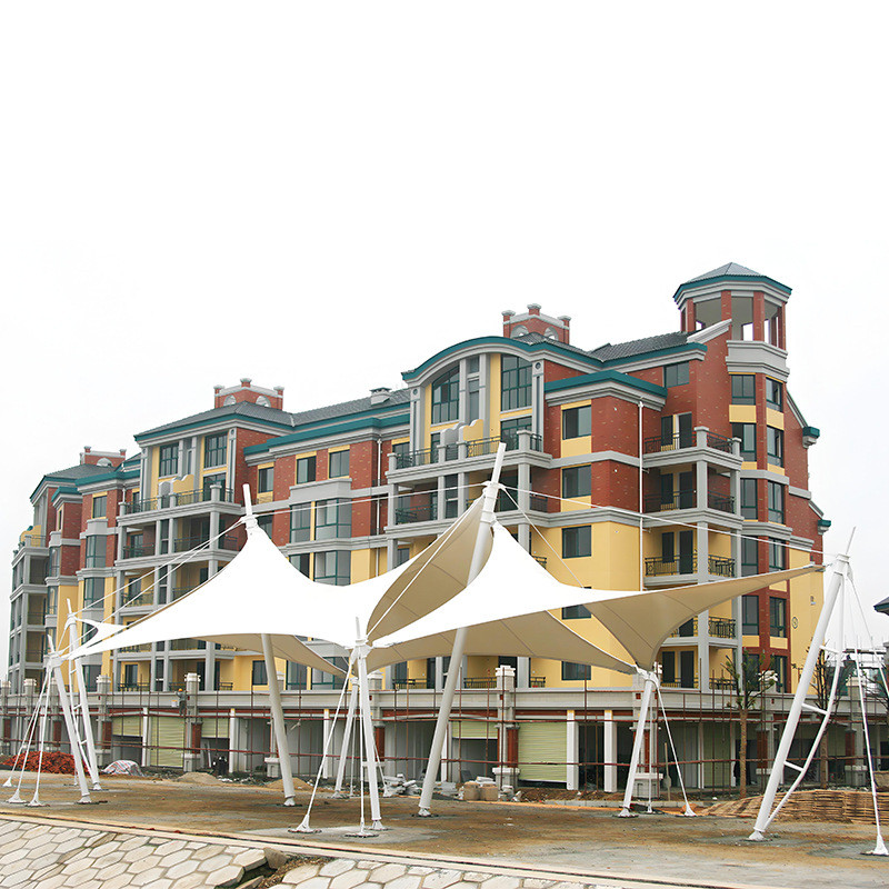 重庆四川成都贵州膜结构景观棚汽车车棚景观雨棚张拉膜遮阳棚