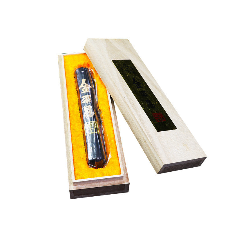 安徽绩溪曹素功敏楠氏徽墨不易盒装二两金桐木墨锭文房四宝墨块