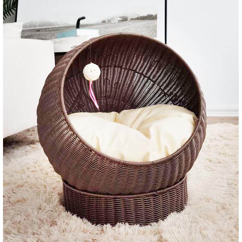 四季通用半封闭猫窝别墅宠物窝猫吊床编织保暖式猫笼子藤编猫窝,宠物/宠物食品及用品,猫笼子/猫别墅,淘宝优惠券,粉丝福利购,淘宝优惠卷