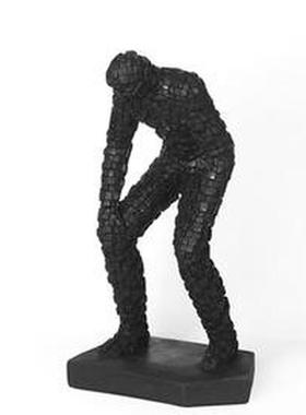 家居饰品工艺品马赛克人树脂摆件创意现代简欧风格样板间书房装饰