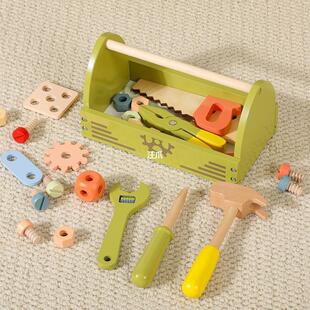 儿童工具台敲打玩具螺丝螺母锤组装拼装维修工具箱宝宝益智玩具汪