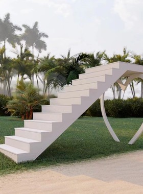 网红天梯景区背景打卡拍照公园楼梯户外浪漫婚庆摄影云梯美陈装置