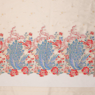 定货高精密色织金银丝大提花面料古装国风汉明妆马面裙花布料