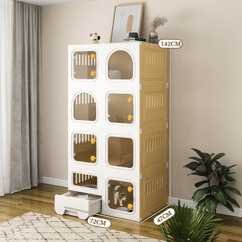 猫柜猫咪别墅占地猫砂盆厕所一体室内家用猫窝小户型不猫笼子猫屋