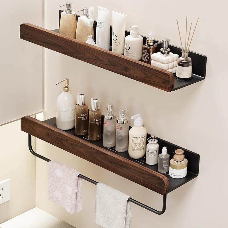 实木卫生间置物架免打孔厕所浴室柜洗漱台洗手间墙壁上收纳架壁挂,标准件/零部件/工业耗材,车间地垫,淘宝优惠券,粉丝福利购,淘宝优惠卷