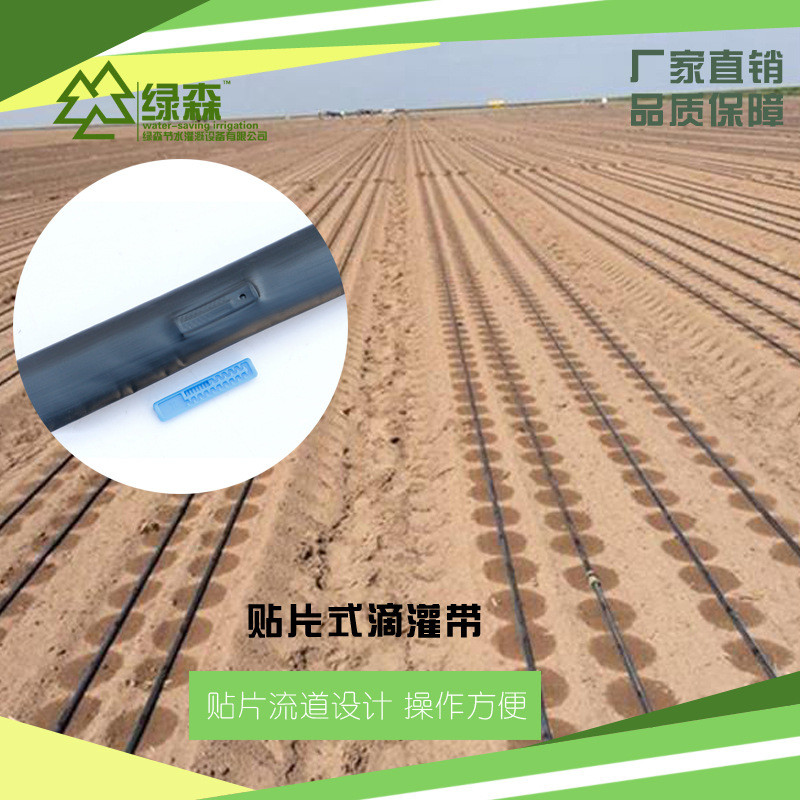 滴灌带滴灌带厂家内镶扁平滴头滴灌带节水灌溉20mm贴片贴片式