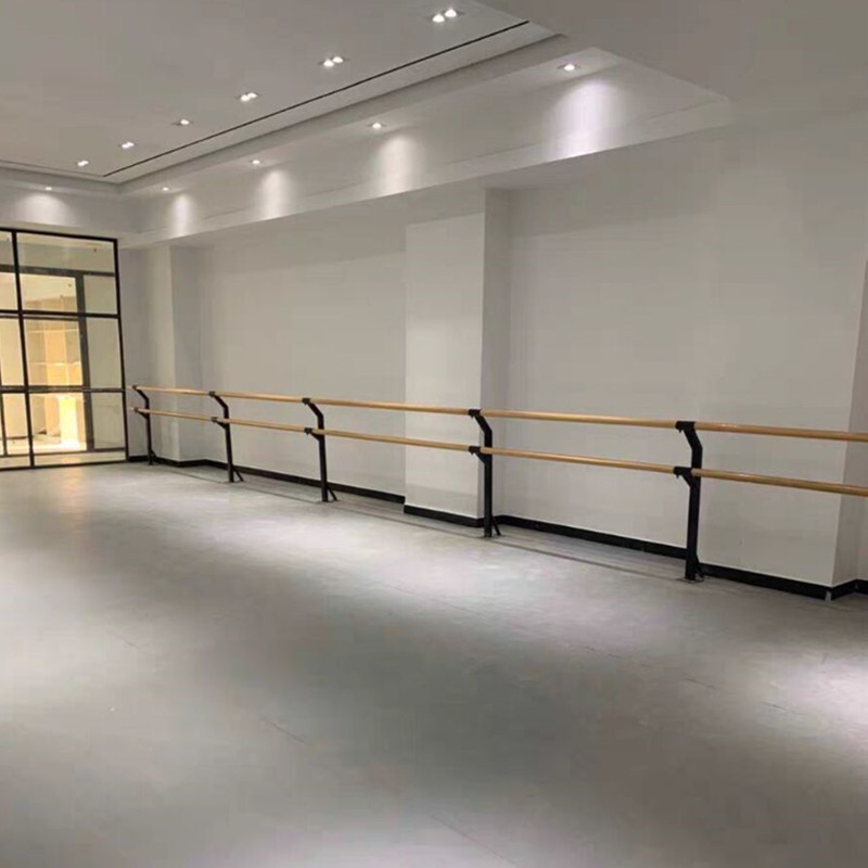 热销双层舞蹈把杆加厚落地固定舞蹈室跳舞压腿童杆儿杆芭蕾舞蹈杆