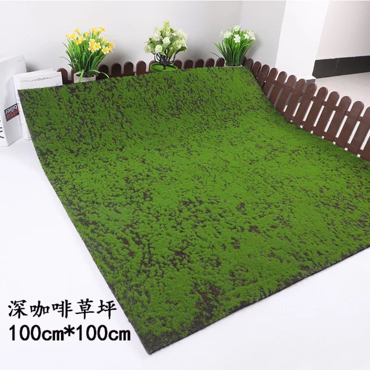 厂家批发仿真青苔苔藓植绒草皮盆景装饰植物墙假青苔绿植人造草坪