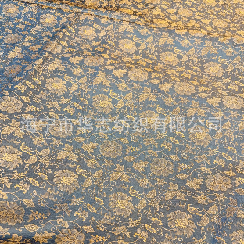 150宽提花中国风新中式古典缠枝莲裱画装布料裱茶席茶垫桌旗桌垫