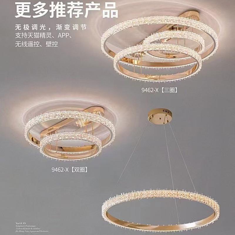轻奢大气客厅吸吊两用意式极简家用主卧室灯黑色设计师新款灯具