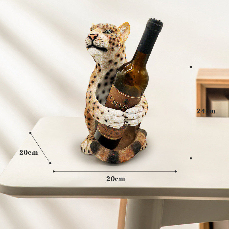 红酒架摆件葡萄酒架创意动物客厅家用酒柜装饰品餐厅玄关摆酒瓶架