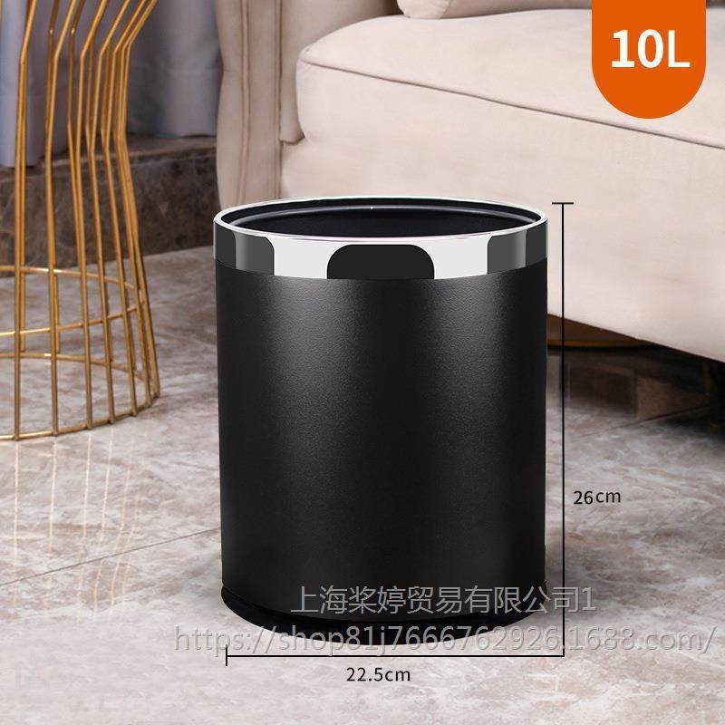 垃圾桶家用客厅轻奢高档现代简约2023新款卫生间大容量厨房无盖筒