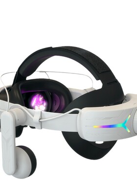 热销热卖新款Metaquest3头戴RGB电竟款调节头戴8000毫安VR头戴VR