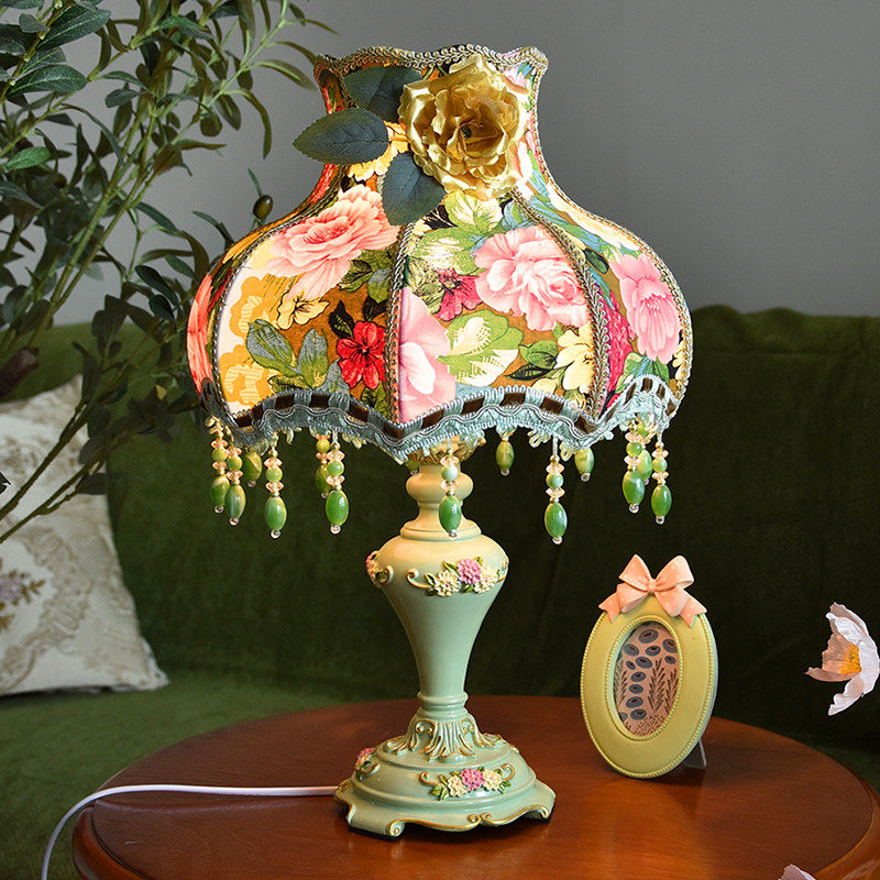 欧式台灯卧室床头灯复古典法式田园公主少女心ins浪漫温馨奢华