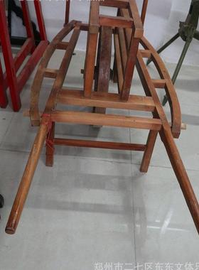 热销老农具工艺品批发木制古代影视实用手推车工艺品独轮车道具小