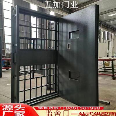 热销自动栅栏门平移五加门业电动遥控门一框双门新款厂家放风门