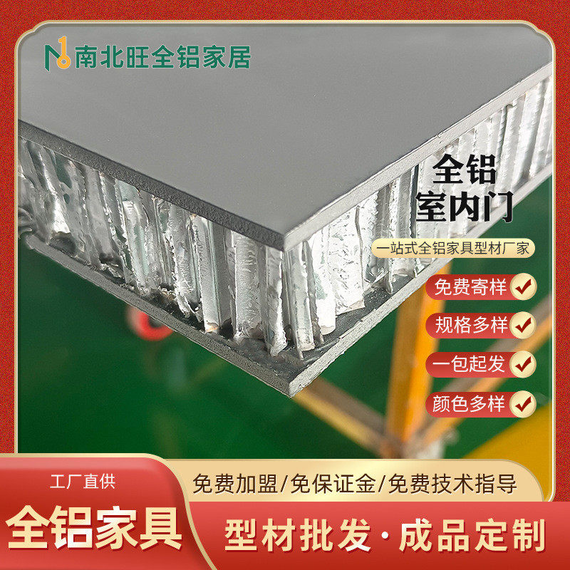 极简全铝室内套装门铝竹琨蜂窝门芯铝合金莫兰迪室内门型材批发