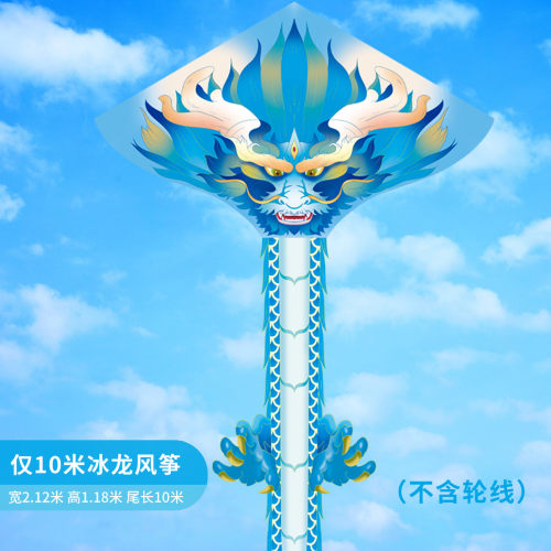 潍坊飞新款大型龙风筝批发高档成人三角大风筝微风好飞易风筝