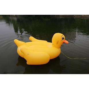 现货供应大黄鸭水上气浮充排成人儿童水上充气浮床成人坐骑pvc