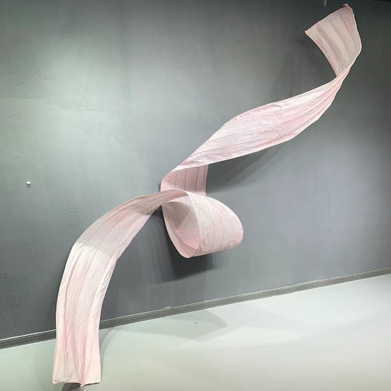 自由道具婚庆飘带手工纸艺婚礼堂舞台吊顶装饰商场橱窗美陈布置