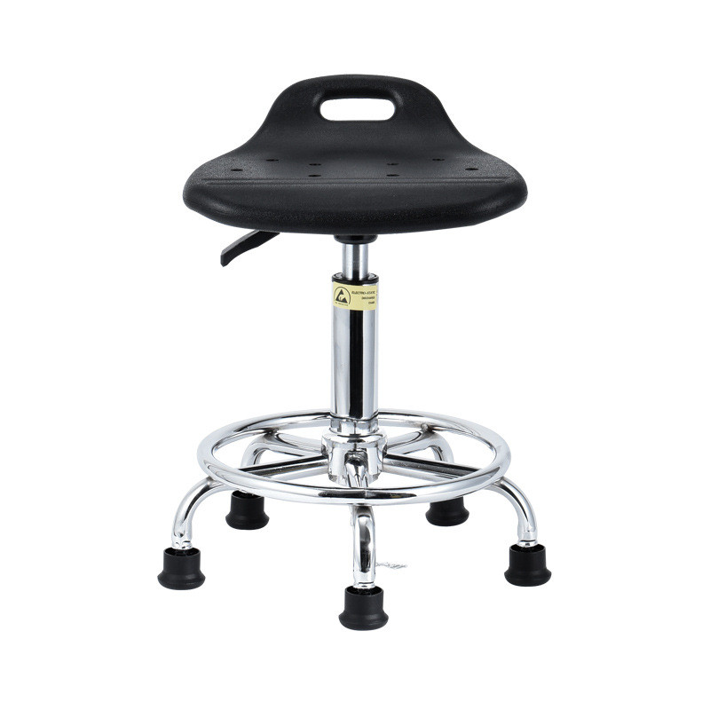 防静电凳子升降凳学校实验室圆凳发泡工作台专用pu工厂车间旋转凳