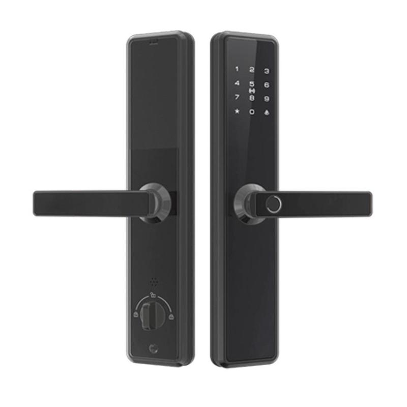 壹鹿有你l-8智能锁家用防盗门密码锁电子门锁半自动一握开防盗锁