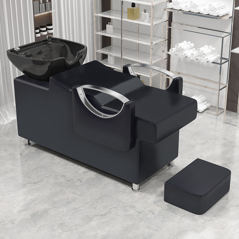 洗头床发廊专用式半躺美发店陶瓷深盆美发店冲水一体式时尚躺椅