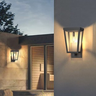 热销大门太阳能户外壁灯防水室外别墅庭院灯文康简约阳台外墙露台
