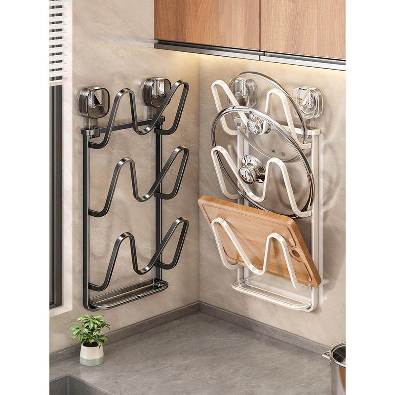 吸盘锅盖架壁挂式免打孔厨房置物架多功能收纳架菜板架多层砧板称,办公设备/耗材/相关服务,3D打印机配件,淘宝优惠券,粉丝福利购,淘宝优惠卷