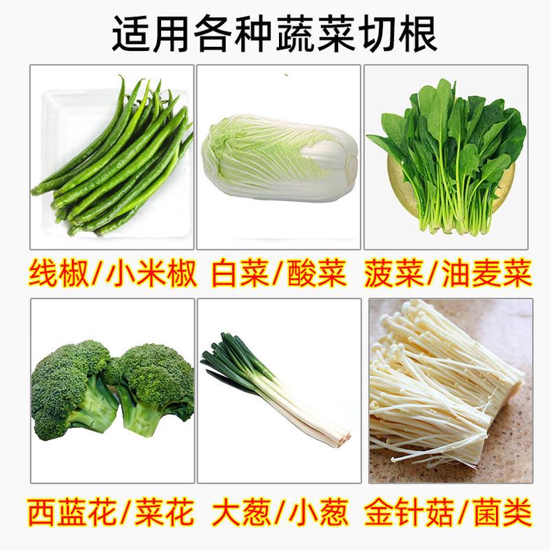 网带式蔬菜切根机白菜酸菜切根机根豆角金针菇大葱辣椒切切去根机