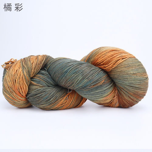 siyue/丝悦段染棉带编织线染线喷染纱线中粗毛线团批发diy手
