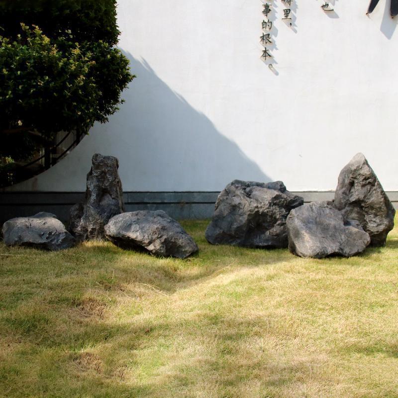 热销假庭院墙面仿真石造景户外石头装饰人造景观石摆件橱窗假山大