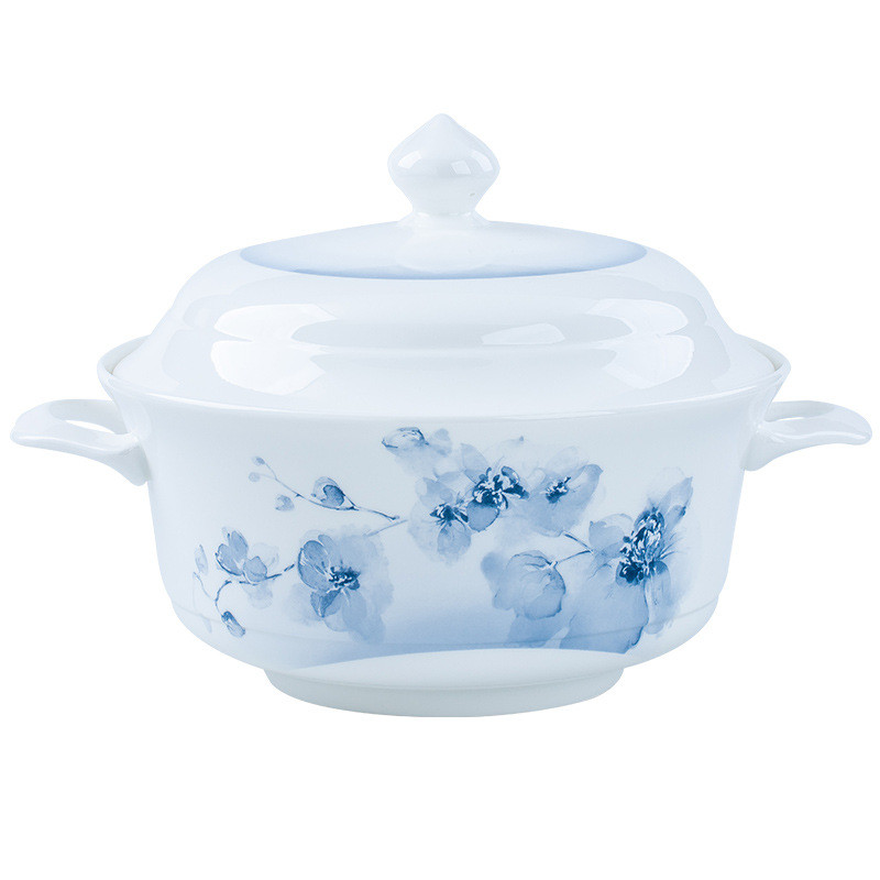 碗碟套装家用骨瓷餐具套装景德镇釉餐具套装彩碗盘组合简约陶瓷下