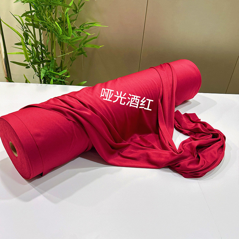 婚庆吊顶红稠舞台百米整卷大红花布料结婚订婚酒店布场景装饰面料